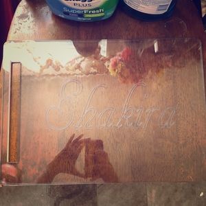 Cutting board + your name on it😬